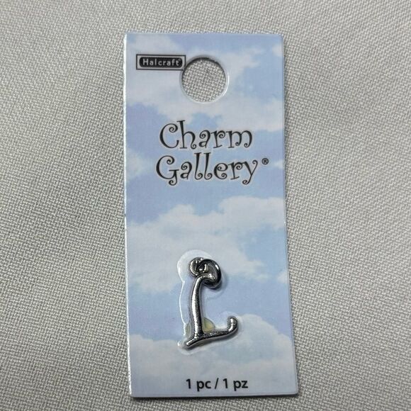 4 New Letters Halcraft Charm Gallery Pendant Jewelry Making Charms - Picture 5 of 5